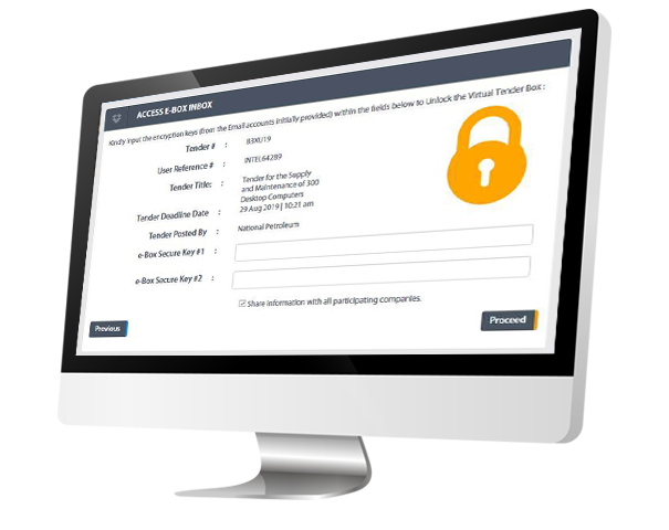  Tender
                  Box & Vendor Response 'locking' protocols 